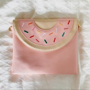 Pink Donut Clutch / Purse / Bag